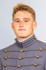 Tommy Stines headshot with Cadet full dress gray on.