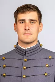Luke Stratton headshot with Cadet full dress gray on.