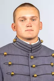 Adam Sulanke headshot with Cadet full dress gray on.