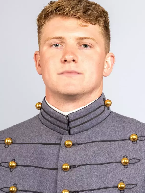 John Sullivan headshot with Cadet full dress gray on.