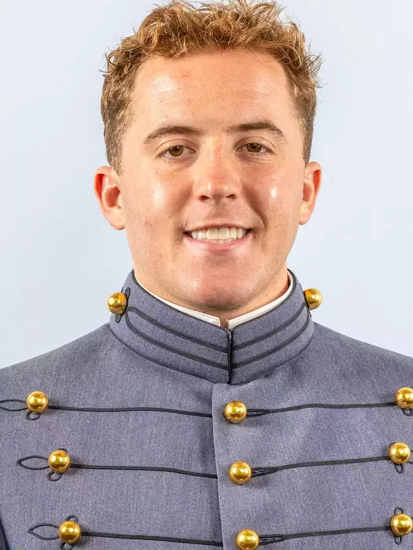 Easton Zueger Headshot with Cadet full dress gray.