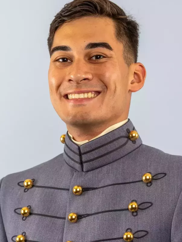 Brice Barrieault Headshot with Cadet full dress gray on