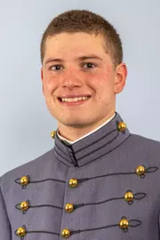 Dylan Bonilla Headshot with Cadet full dress gray on