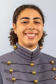 Audrey Caesar Headshot with Cadet full dress gray on