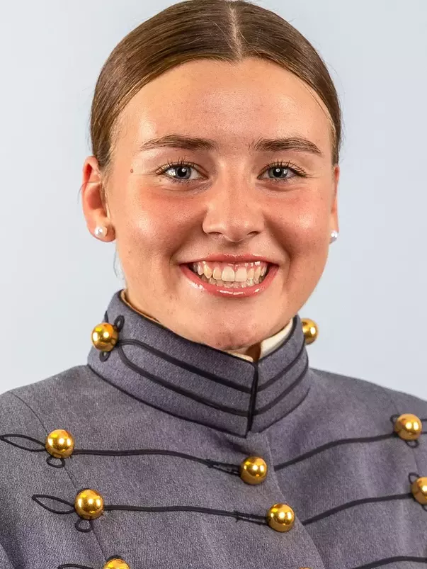 Mary Brooke Chandler Headshot with Cadet full dress gray on