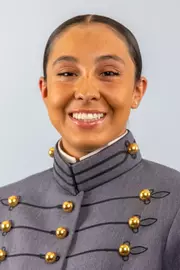 Corrie Dudley Headshot with Cadet full dress gray on.