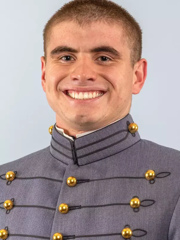 Lewis Esterly Headshot with Cadet full dress gray on