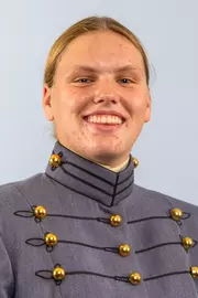 Reagan Graybill Headshot with Cadet full dress gray on.