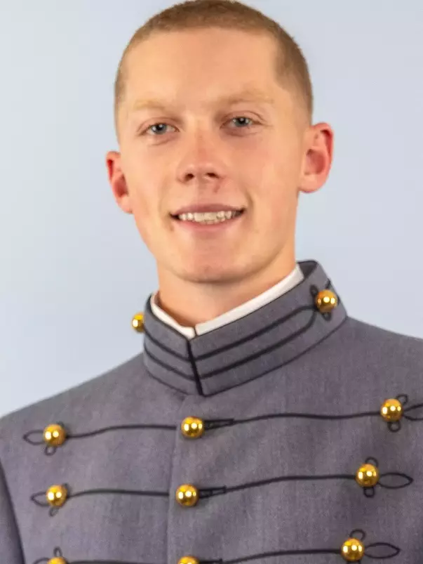 Creed Hackett Headshot with Cadet full dress gray on