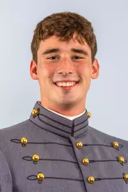 Kalvin Hahn Headshot with Cadet full dress gray on