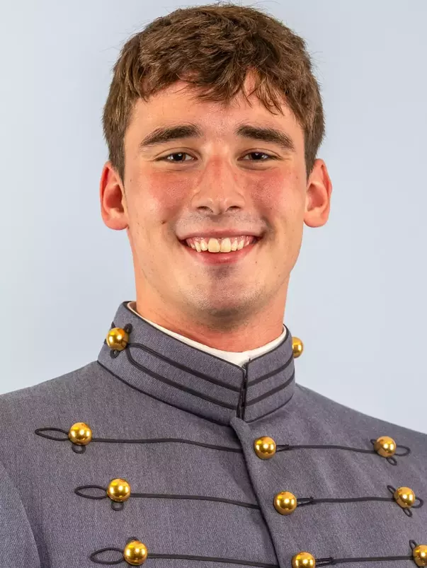 Kalvin Hahn Headshot with Cadet full dress gray on