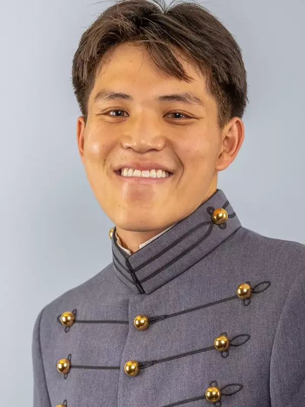 Ramon Jiang Headshot with Cadet full dress gray on