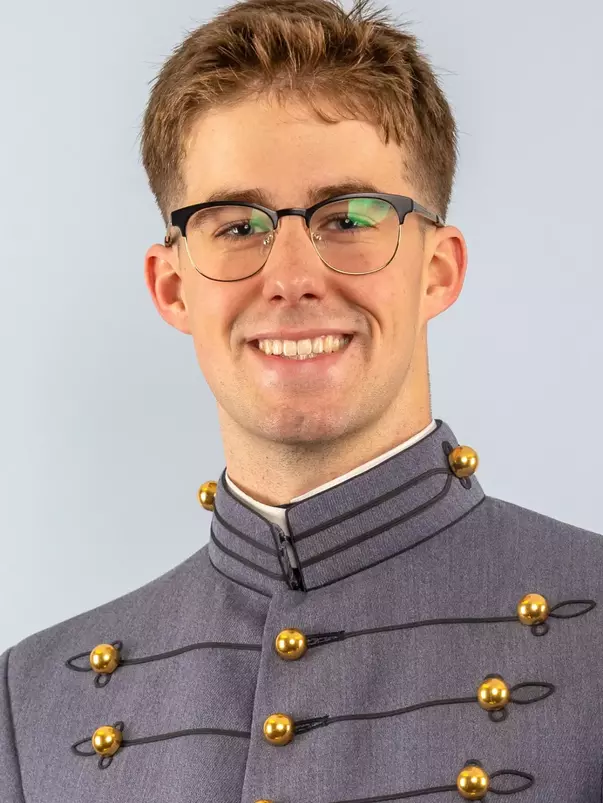 Joey Kling Headshot with Cadet full dress gray on