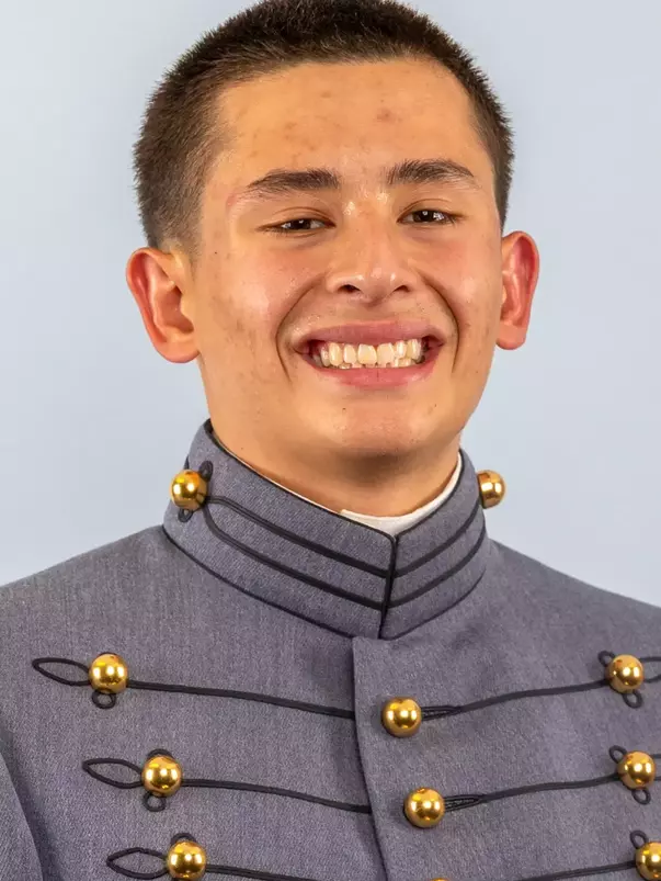 Cohen Laylo Headshot with Cadet full dress gray on