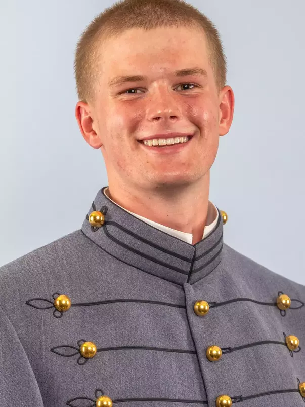 Reid Magner Headshot with Cadet full dress gray on
