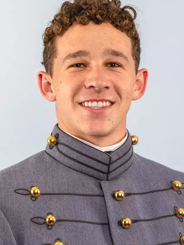 Jack McDaniel Headshot with Cadet full dress gray on
