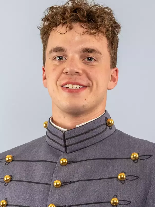 Brock McDonald Headshot with Cadet full dress gray on