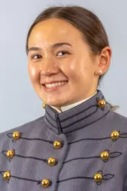 Marianne Orr Headshot with Cadet full dress gray on.