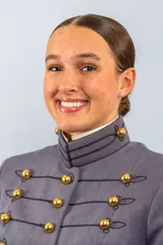 Campbell Payton Headshot with Cadet full dress gray uniform on.
