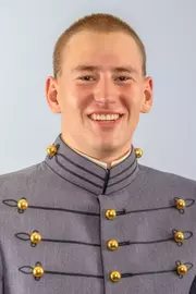 Jaden Putman Headshot with Cadet full dress gray on