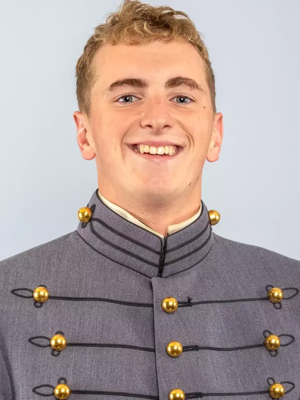 Sam Reilly Headshot with Cadet full dress gray on