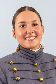 Grace Wagner Headshot with Cadet full dress gray uniform on.