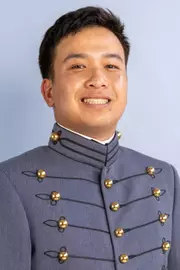 Alan Ton Headshot with Cadet full dress gray on.