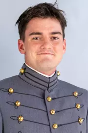 Davis McDonald Headshot with Cadet full dress gray on.