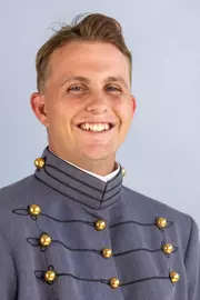 Jackson Armistead Headshot with Cadet full dress gray on.