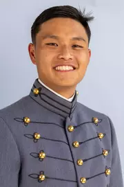 Marcus Sebastian Headshot with Cadet full dress gray on.