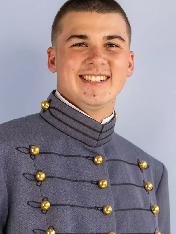 Tucker Culpepper Headshot with full dress gray on.