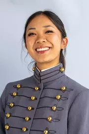 Naomi Widiaman Headshot with Cadet full dress gray on.