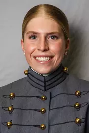 Kendall Holloway Headshot with Cadet full dress gray.