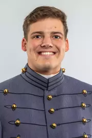 Andrew Berg Headshot with Cadet full dress gray.