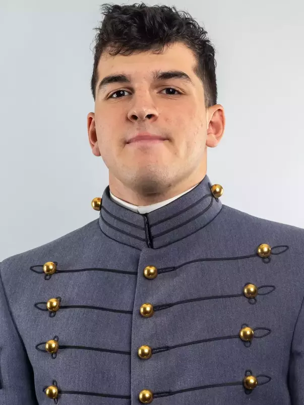Joe Vaccarella Headshot with Cadet full dress gray.