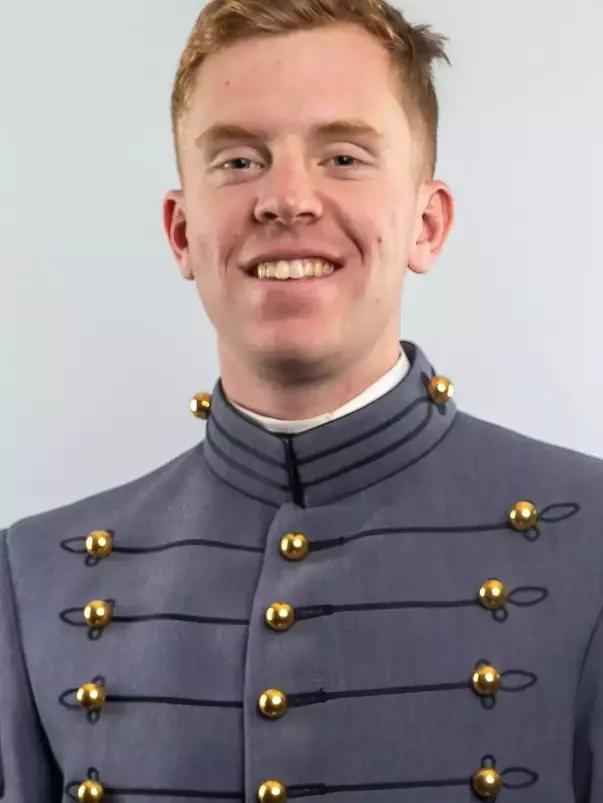 Jack Quinlan Headshot with Cadet full dress gray.