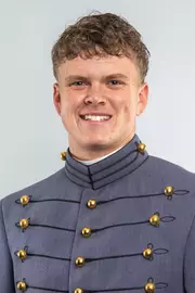 Sean Newton Headshot with Cadet full dress gray.