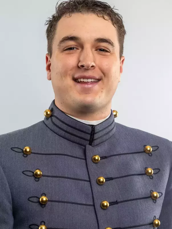 Andy Neal Headshot with Cadet full dress gray.