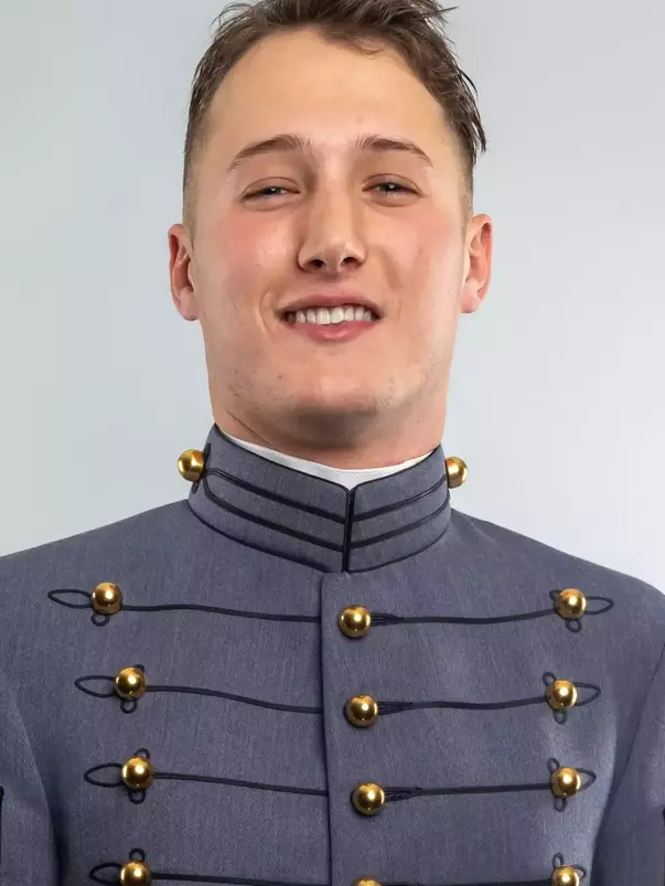 Walker Calvo Headshot with Cadet full dress gray.