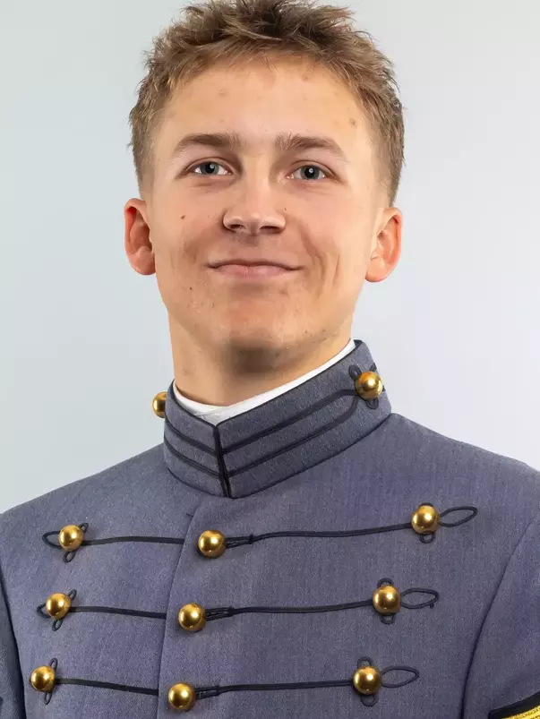 David Dubrule Headshot with Cadet full dress gray.