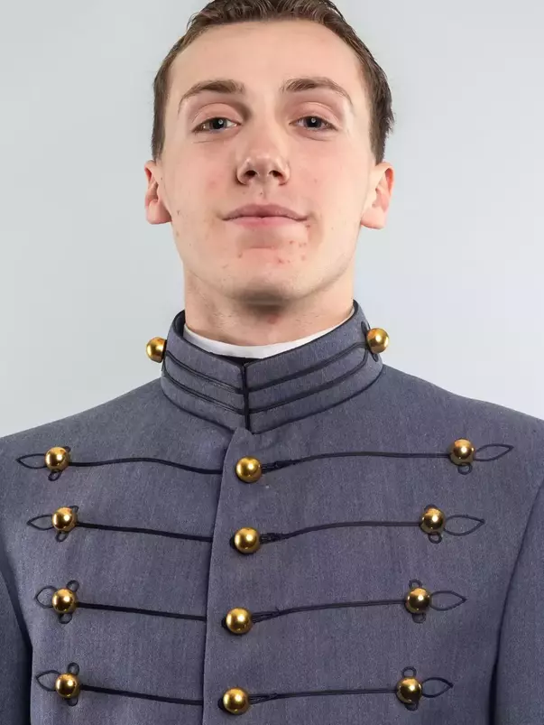 Nick Cicale Headshot with Cadet full dress gray.