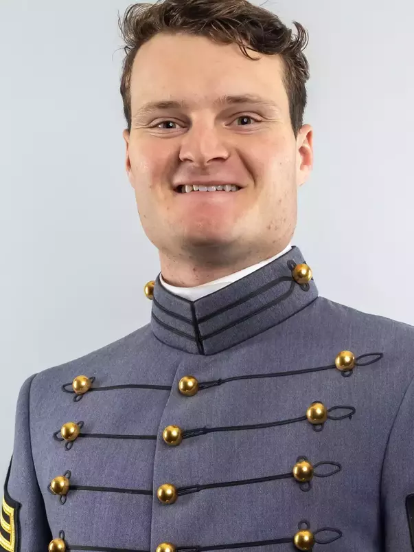 Thomas Schreck Headshot with Cadet full dress gray.