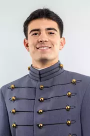Jake Pineda Headshot with Cadet full dress gray.