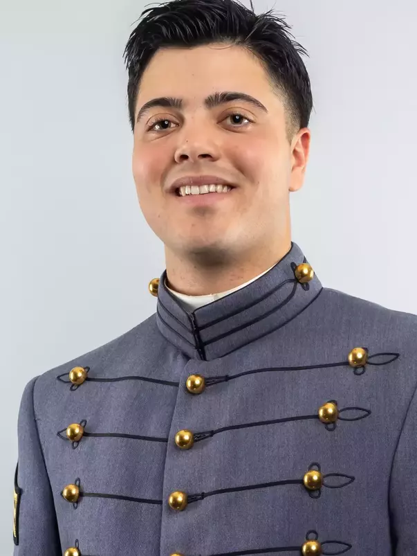 John Oxios Headshot with Cadet full dress gray.