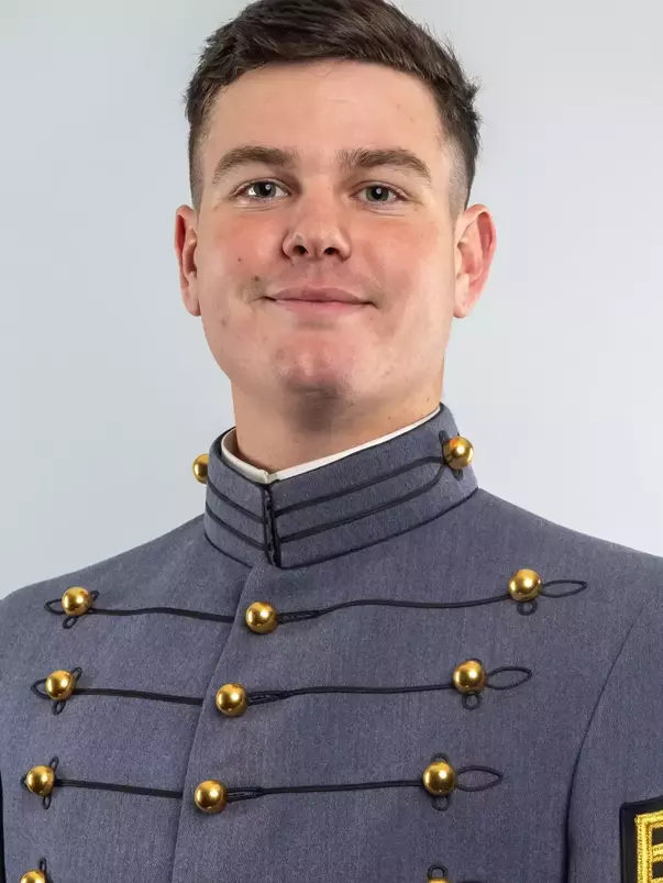 Carter Hewitt Headshot with Cadet full dress gray.