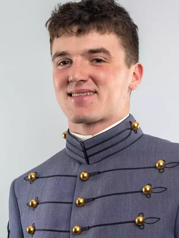 Kevin Reavey Headshot with Cadet full dress gray.