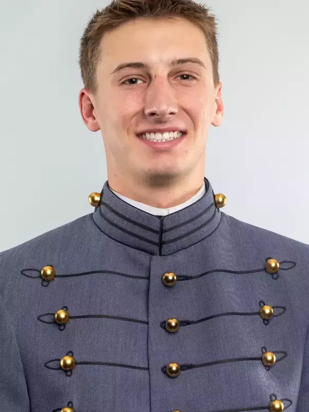 Mason Scott Headshot with Cadet full dress gray.