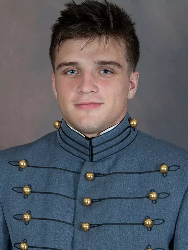 Griffin Buss has his 2026 headshot photo taken.