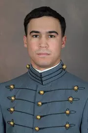 Griffin Garvin has his 2026-27 headshot photo taken.