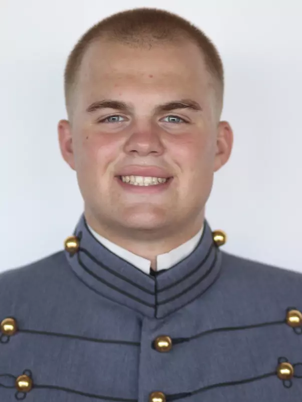 Brody Evans has his head shot photo taken.